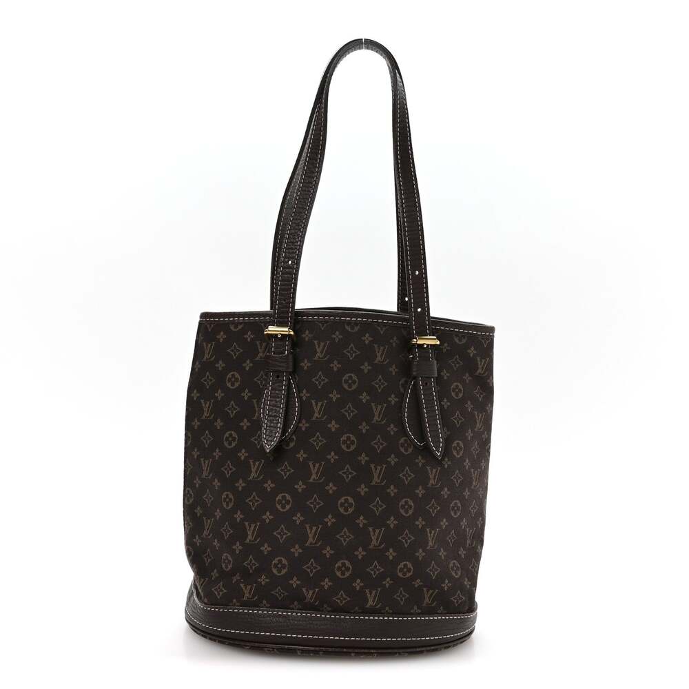 Louis Vuitton Mini Lin Bucket Bag Ebene #265475L11B